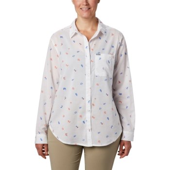 Columbia Overhemd Dames, PFG Sun Drifter II Long Sleeve Oranje, 46PWRQCUE